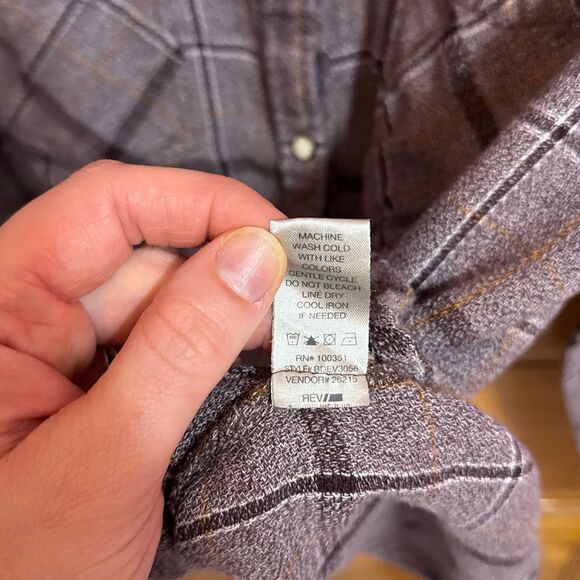 BKE Light Purple Plaid Pearl Snap Button Down Shirt Women’s Extra Large - Picture 5 of 7